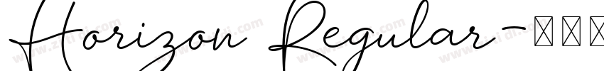 Horizon Regular字体转换